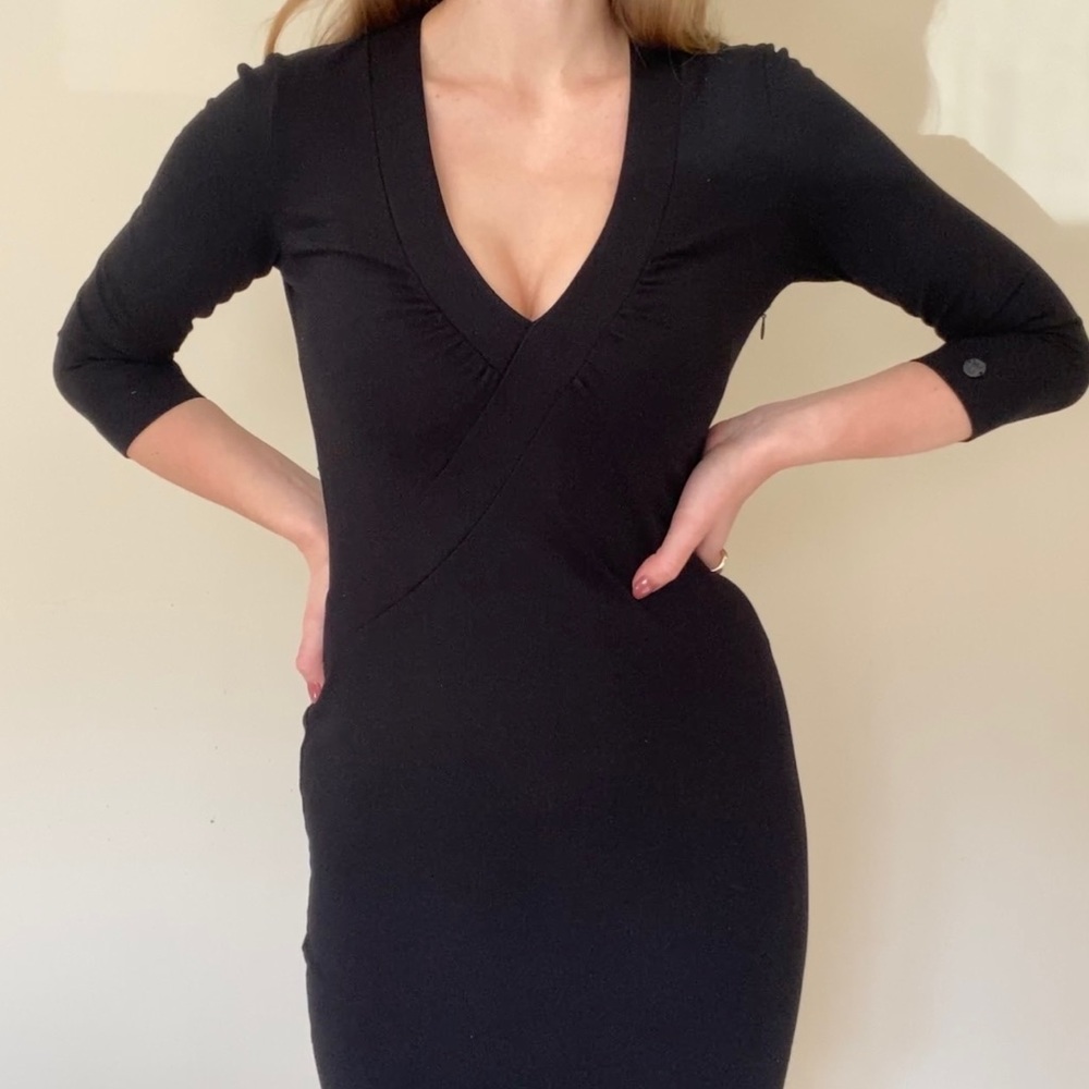 Black fitted Armani Dress, size S